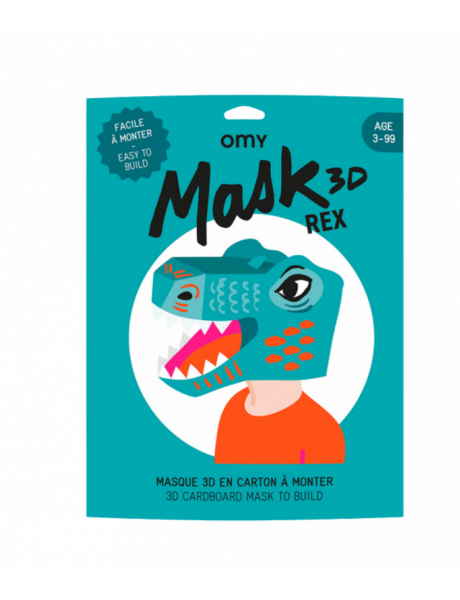 OMY Τρισδιάστατη μάσκα Δεινόσαυρος REX